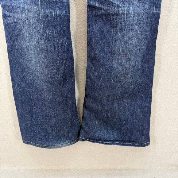 Silver Jeans Women's 27X33 (4) Blue Mid Slim Boot Cut Rivetted Pocket Western - Picture 7 of 15